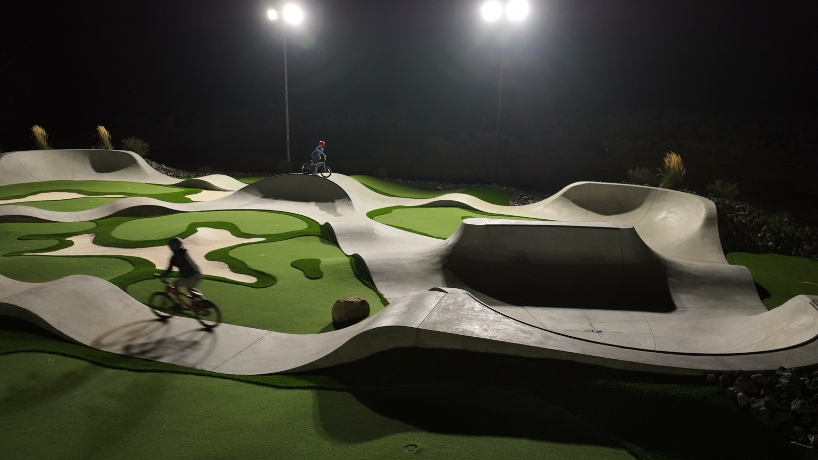 Pump track at Redstone Peaks